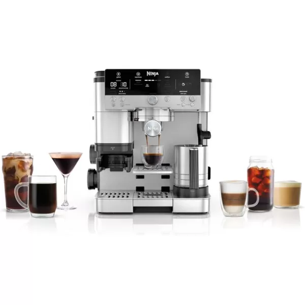 Ninja Espresso Machine Luxe Caf Premier Series Drip Coffee Maker and Rapid Cold Brew Integrated Grinder Assisted Tamper HandsFree Frother for Cappuccinos and Lattes Dairy or NonDairy ES601