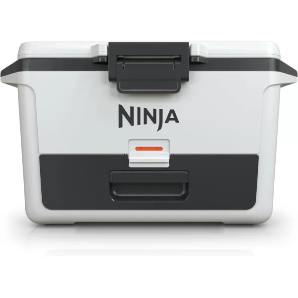 Ninja FB151GY FrostVault 50qt Hard Cooler with Dry Zone Integrated FridgeTemp Dry Storage Drawer Premium HeavyDuty Insulated Cooler Keeps Ice for Days Slate GrayCloud White