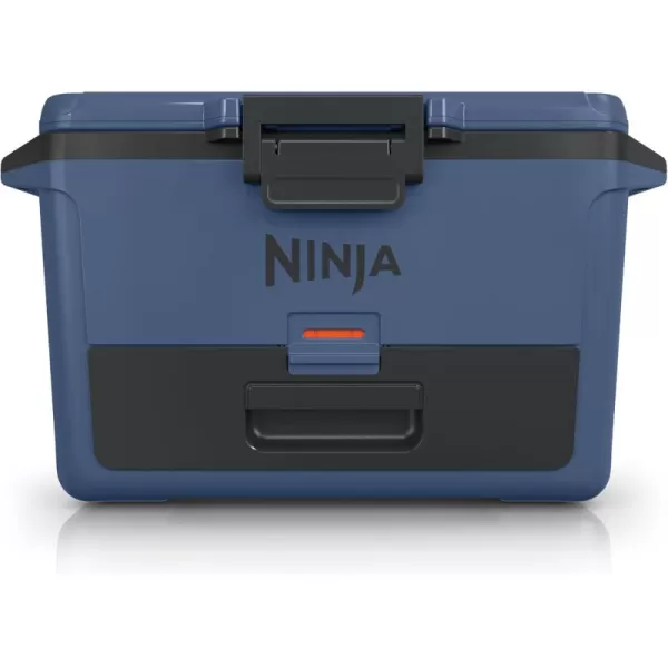 Ninja FB151GY FrostVault 50qt Hard Cooler with Dry Zone Integrated FridgeTemp Dry Storage Drawer Premium HeavyDuty Insulated Cooler Keeps Ice for Days Slate GrayBlue