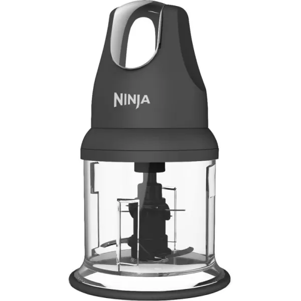 Ninja Food Chopper Express Chop with 200Watt 16Ounce Bowl for Mincing Chopping Grinding Blending and Meal Prep NJ110GRGray