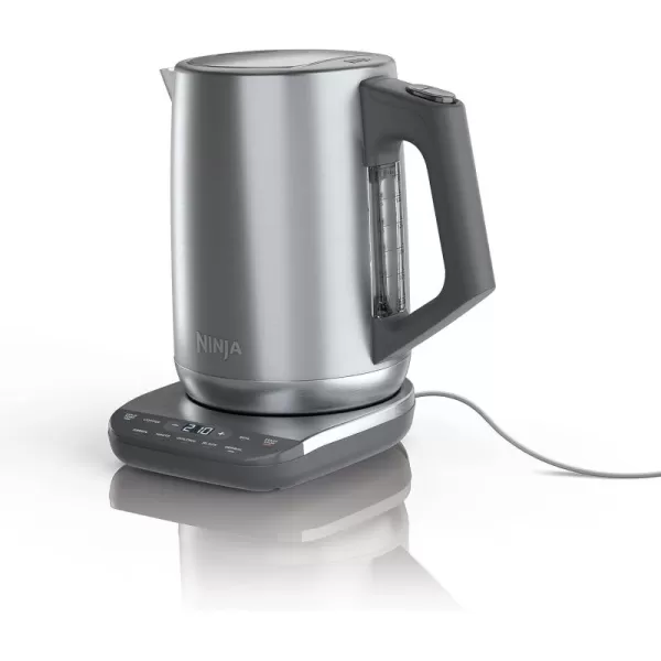 Ninja KT200 Precision Temperature Electric Kettle 1500 watts BPA Free Stainless 7Cup Capacity Hold Temp Setting Silver KT200Stainless Steel