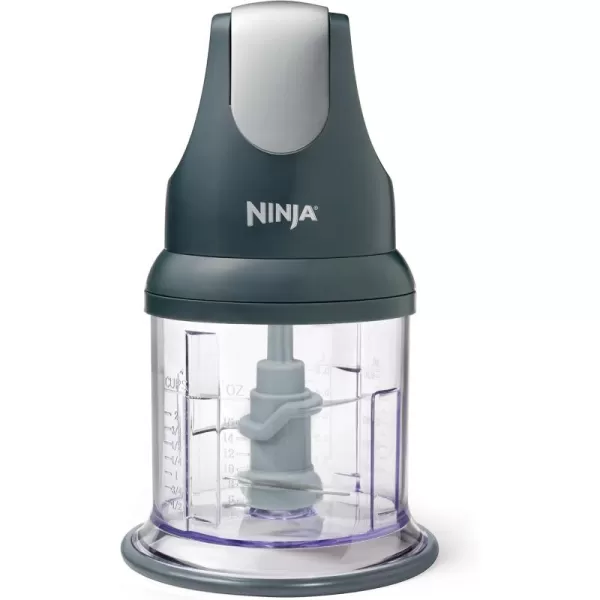 Ninja NJ100GR Express Manual Food Processor for Chopping Mincing Pureeing Vegetables and Other Ingredients 16Ounces GrayGray