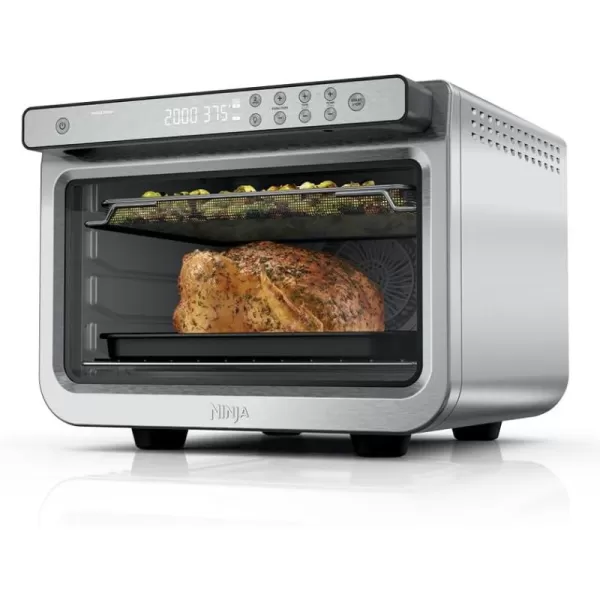 Ninja Prestige Smart XL with Pro Cook System 10in1 Air Fry Digital Countertop Convection Toaster Oven with Air Fry Air Roast Broil ampamp Bake Pro Cook Thermometer 1800 Watts Stainless Steel DT551Stainless 10in1