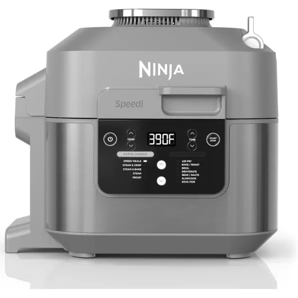 Ninja SF301 Speedi Rapid Cooker ampamp Air Fryer 6Quart Capacity 12in1 Functions to Steam Bake Roast Sear Saut Slow Cook Sous Vide ampamp More 15Minute Speedi Meals All In One Pot Sea Salt GraySea Salt Gray