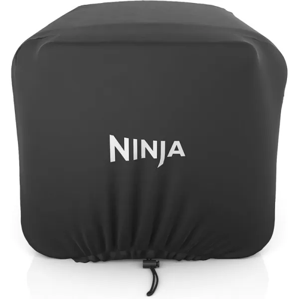 Ninja XSKOCVR Premium Cover Compatible Woodfire Outdoor Oven OO100 series Adjustable Drawstrings UV and WaterResistant Lightweight Black 195 x 165 x 15quotStorage Cover