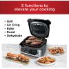 imageNinja Foodi Pro 5in1 Indoor Integrated Smart Probe 4Quart Air Fryer Roast Bake Dehydrate an Cyclonic Grilling Technology with 4 Steaks Capacity StainlessStainless