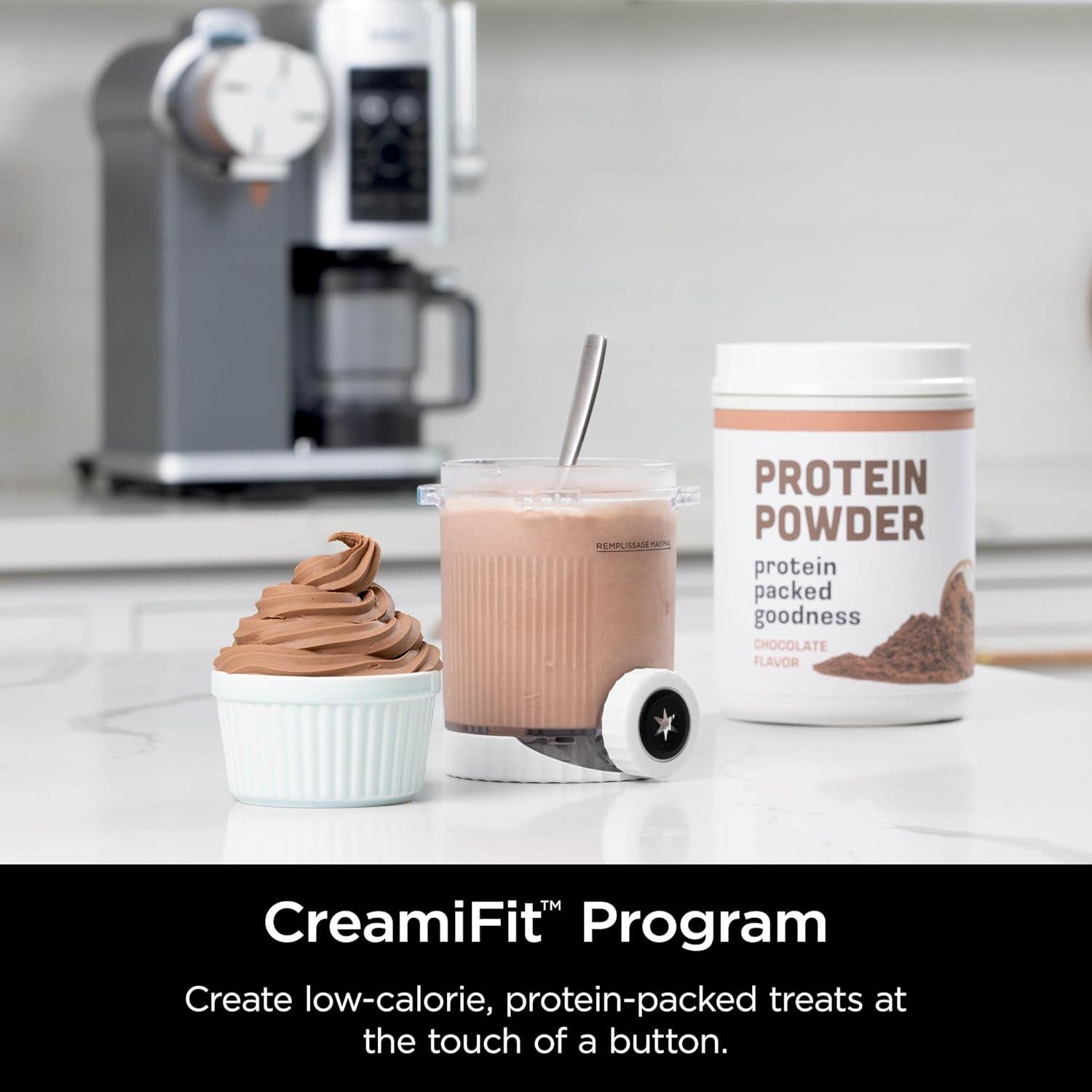 imageNinja Swirl by CREAMi Ice Cream and Soft Serve Maker Sorbet Milkshake Frozen Yogurt Low Calories Program ampamp More 13in1 Soft Serve Handle 2 CREAMi Swirl 16oz Pints For Kids ampamp ALL ages NC701