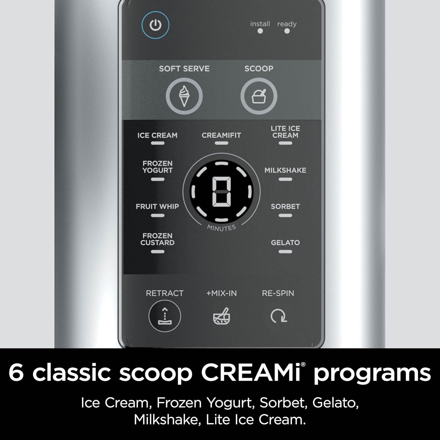 imageNinja Swirl by CREAMi Ice Cream and Soft Serve Maker Sorbet Milkshake Frozen Yogurt Low Calories Program ampamp More 13in1 Soft Serve Handle 2 CREAMi Swirl 16oz Pints For Kids ampamp ALL ages NC701