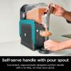 imageNinja SLUSHi Professional Frozen Drink Maker with RapidChill Technology 88 oz Frozen Drink ampamp Slushie Machine 2 Preset Programs Frozen Margaritas and More Premium Accents Teal FS299Teal