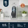 imageNinja SLUSHi Professional Frozen Drink Maker with RapidChill Technology 88 oz Frozen Drink ampamp Slushie Machine 2 Preset Programs Frozen Margaritas and More Premium Accents Teal FS299Black