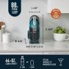 imageNinja SLUSHi Professional Frozen Drink Maker with RapidChill Technology 88 oz Frozen Drink ampamp Slushie Machine 2 Preset Programs Frozen Margaritas and More Premium Accents Teal FS299Teal