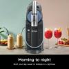 imageNinja SLUSHi Professional Frozen Drink Maker with RapidChill Technology 88 oz Frozen Drink ampamp Slushie Machine 2 Preset Programs Frozen Margaritas and More Premium Accents Teal FS299Black