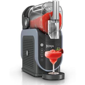 imageNinja SLUSHi Professional Frozen Drink Maker with RapidChill Technology 88 oz Frozen Drink ampamp Slushie Machine 2 Preset Programs Frozen Margaritas and More Premium Accents Teal FS299Black