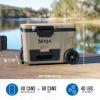 imageNinja  Cooler  FrostVault 65QT Cooler with Wheels  Insulated with Temp Dry Storage Drawer  Keeps Ice Cold for Days  for The Beach Camping Picnics ampamp More  Lakeshore Blue  FB265BLBeige