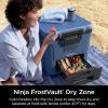 imageNinja  Cooler  FrostVault 65QT Cooler with Wheels  Insulated with Temp Dry Storage Drawer  Keeps Ice Cold for Days  for The Beach Camping Picnics ampamp More  Lakeshore Blue  FB265BLBlue