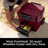 imageNinja  Cooler  FrostVault 65QT Cooler with Wheels  Insulated with Temp Dry Storage Drawer  Keeps Ice Cold for Days  for The Beach Camping Picnics ampamp More  Lakeshore Blue  FB265BLMerlot