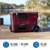 imageNinja  Cooler  FrostVault 65QT Cooler with Wheels  Insulated with Temp Dry Storage Drawer  Keeps Ice Cold for Days  for The Beach Camping Picnics ampamp More  Lakeshore Blue  FB265BLMerlot