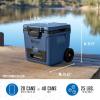 imageNinja  Cooler  FrostVault 65QT Cooler with Wheels  Insulated with Temp Dry Storage Drawer  Keeps Ice Cold for Days  for The Beach Camping Picnics ampamp More  Lakeshore Blue  FB265BLBlue