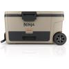 imageNinja  Cooler  FrostVault 65QT Cooler with Wheels  Insulated with Temp Dry Storage Drawer  Keeps Ice Cold for Days  for The Beach Camping Picnics ampamp More  Lakeshore Blue  FB265BLBeige