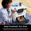 imageNinja  Cooler  FrostVault 65QT Cooler with Wheels  Insulated with Temp Dry Storage Drawer  Keeps Ice Cold for Days  for The Beach Camping Picnics ampamp More  Lakeshore Blue  FB265BLWhite