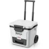 imageNinja  Cooler  FrostVault 65QT Cooler with Wheels  Insulated with Temp Dry Storage Drawer  Keeps Ice Cold for Days  for The Beach Camping Picnics ampamp More  Lakeshore Blue  FB265BLWhite