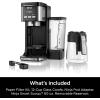 imageNinja  Coffee Maker  DualBrew Single Serve System  4 Brew Styles  Keep Warm Feature ampamp Buit In Frother  14 Cup Glass Carafe ampamp Removable 70oz Water Reservoir  Black  CFP451APaper Filter