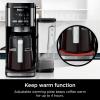 imageNinja  Coffee Maker  DualBrew Single Serve System  4 Brew Styles  Keep Warm Feature ampamp Buit In Frother  14 Cup Glass Carafe ampamp Removable 70oz Water Reservoir  Black  CFP451APaper Filter