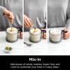 imageNinja CREAMi Deluxe Ice Cream ampamp Frozen Treat Maker Includes 4 FamilySized 24 oz Tubs for Ice Cream Sorbet Milkshakes Frozen Yogurt ampamp More 11in1 XL Capacity Silver11 OneTouch Programs  4 Pints