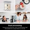 imageNinja CREAMi Deluxe Ice Cream ampamp Frozen Treat Maker Includes 4 FamilySized 24 oz Tubs for Ice Cream Sorbet Milkshakes Frozen Yogurt ampamp More 11in1 XL Capacity Silver11 OneTouch Programs  4 Pints