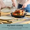 imageNinja Crispi Air Fryer Microwave Freezer ampamp Dishwasher Safe Non Toxic Glass Portable Cooking System 4 QT ampamp 6 Cup Glass Containers with Storage Lids Easy Meals Air Fry Bake Stone FN101STMint