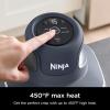 imageNinja Crispi Air Fryer Microwave Freezer ampamp Dishwasher Safe Non Toxic Glass Portable Cooking System 4 QT ampamp 6 Cup Glass Containers with Storage Lids Easy Meals Air Fry Bake Stone FN101STNavy