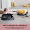 imageNinja Crispi Air Fryer Microwave Freezer ampamp Dishwasher Safe Non Toxic Glass Portable Cooking System 4 QT ampamp 6 Cup Glass Containers with Storage Lids Easy Meals Air Fry Bake Stone FN101STPink