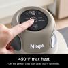 imageNinja Crispi Air Fryer Microwave Freezer ampamp Dishwasher Safe Non Toxic Glass Portable Cooking System 4 QT ampamp 6 Cup Glass Containers with Storage Lids Easy Meals Air Fry Bake Stone FN101STStone