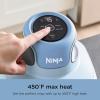 imageNinja Crispi Air Fryer Microwave Freezer ampamp Dishwasher Safe Non Toxic Glass Portable Cooking System 4 QT ampamp 6 Cup Glass Containers with Storage Lids Easy Meals Air Fry Bake Stone FN101STPeriwinkle