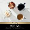 imageNinja Pod ampamp Grounds Specialty XL SingleServe Coffee Maker KCup Pod Compatible Brews Grounds Compact Design BuiltIn Milk Frother 68oz Reservoir 6oz Cup to 24oz Mug Sizes Stone PB055ASTBlack