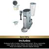 imageNinja Pod ampamp Grounds Specialty XL SingleServe Coffee Maker KCup Pod Compatible Brews Grounds Compact Design BuiltIn Milk Frother 68oz Reservoir 6oz Cup to 24oz Mug Sizes Stone PB055ASTGlacier Blue