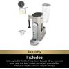 imageNinja Pod ampamp Grounds Specialty XL SingleServe Coffee Maker KCup Pod Compatible Brews Grounds Compact Design BuiltIn Milk Frother 68oz Reservoir 6oz Cup to 24oz Mug Sizes Stone PB055ASTStone