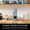 imageNinja Pod ampamp Grounds Specialty XL SingleServe Coffee Maker KCup Pod Compatible Brews Grounds Compact Design BuiltIn Milk Frother 68oz Reservoir 6oz Cup to 24oz Mug Sizes Stone PB055ASTXL Blue