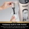 imageNinja Pod ampamp Grounds Specialty XL SingleServe Coffee Maker KCup Pod Compatible Brews Grounds Compact Design BuiltIn Milk Frother 68oz Reservoir 6oz Cup to 24oz Mug Sizes Stone PB055ASTXL Stone