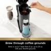 imageNinja Pod ampamp Grounds Specialty XL SingleServe Coffee Maker KCup Pod Compatible Brews Grounds Compact Design BuiltIn Milk Frother 68oz Reservoir 6oz Cup to 24oz Mug Sizes Stone PB055ASTBlack