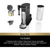 imageNinja Pod ampamp Grounds Specialty XL SingleServe Coffee Maker KCup Pod Compatible Brews Grounds Compact Design BuiltIn Milk Frother 68oz Reservoir 6oz Cup to 24oz Mug Sizes Stone PB055ASTBlack