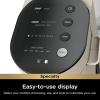 imageNinja Pod ampamp Grounds Specialty XL SingleServe Coffee Maker KCup Pod Compatible Brews Grounds Compact Design BuiltIn Milk Frother 68oz Reservoir 6oz Cup to 24oz Mug Sizes Stone PB055ASTStone