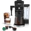 imageNinja  Coffee Maker  DualBrew Single Serve System  4 Brew Styles  Keep Warm Feature ampamp Buit In Frother  14 Cup Glass Carafe ampamp Removable 70oz Water Reservoir  Black  CFP451AXL Carafe  Frother  Permanent Filter
