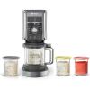 imageNinja CREAMi Deluxe Ice Cream ampamp Frozen Treat Maker Includes 4 FamilySized 24 oz Tubs for Ice Cream Sorbet Milkshakes Frozen Yogurt ampamp More 11in1 XL Capacity Silver11 OneTouch Programs  4 Pints
