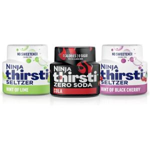imageNinja Thirsti Dirty Soda x Mayci Neeley Flavor Variety Pack ZERO SODA Classic Soda Flavors Sparkling or Still Zero Calories Zero Sugar Makes 17 12oz drinks 3 Pack WCFMAYCI