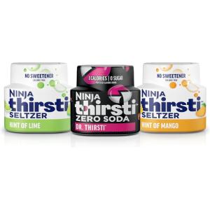imageNinja Thirsti Dirty Soda x Taylor Frankie Paul Flavor Variety Pack ZERO SODA Classic Soda Flavors Sparkling or Still Zero Calories Zero Sugar Makes 17 12oz drinks 3 Pack WCFTAYFP