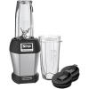 imageNinja Nutri Pro Compact Personal Blender with 18 Oz and 24 Oz To Go Cups in a Black and Silver Finish