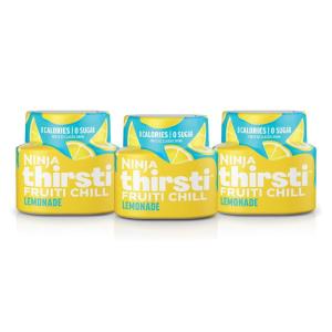 imageNinja Thirsti Flavored Water Drops FRUITI CHILL Variety Pack Bold Fruit Flavor Sparkling or Still Calories Zero Sugar Makes 17 12oz drinks 3 Pack WCFV2Lemonade