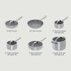 imageNinja Ceramic Pro 11Piece Cookware Set NonStick Pots ampamp Pans Set with Glass Lids Nontoxic PTFE Free Ceramic Coated Oven Safe All Stovetops ampamp Induction Compatible Stone CW39011ST11pcGrey