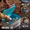 imageNinja  Backpack Cooler  FrostVault Go Can Soft Cooler  Leakproof Zipper with Built in Can Opener 2 Ice Packs ampamp Dry Storage Drawer  for Hiking Camping ampamp More  2436 CanBeige